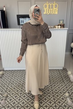 Vizon SATEN DESENLİ GÖMLEK