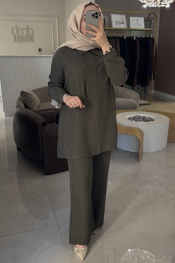 Haki TAŞLI PANTOLONLU TAKIM 1019