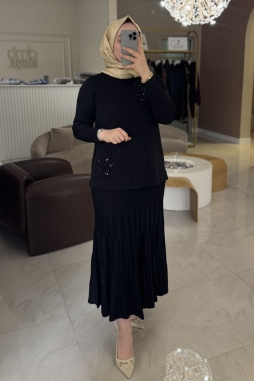 Siyah ETEKLİ TAKIM 1352