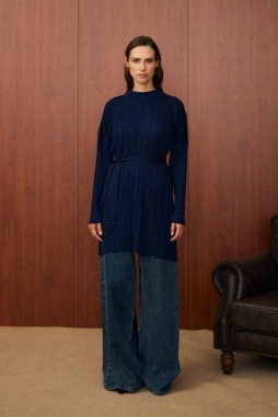 Lacivert SHİNE TRİKO TUNİK 1535