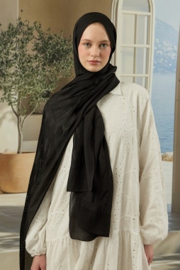 Siyah MW ELEGANTE ŞAL 1842