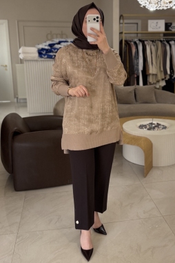 Vizon Triko Mixli Kupra Tunik