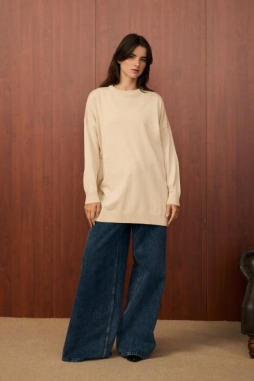 Bej VENEDİK TRİKO TUNİK 1502