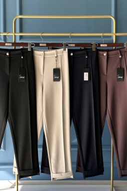 Kahverengi NEWYORK DUBLE PAÇA PANTOLON