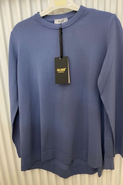 İndigo Kısa Oval Kesim Tunik-902