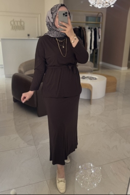 Merwish Kahverengi Venice Takım