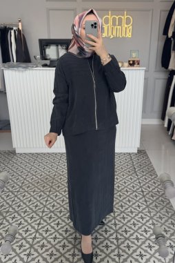 Siyah Ceketli Elbise