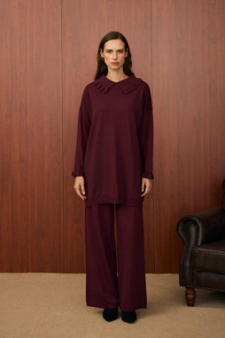 Bordo HEİDİ TRİKO TAKIM