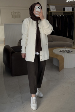 Kahverengi MARİNA DIŞTAN CEPLİ PANTOLON 