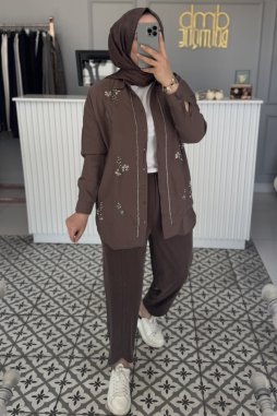 Vizon BONCUK DESEN İŞLEME GÖMLEK