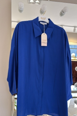 Napoli Blue Tensel Rahat Gömlek-3001