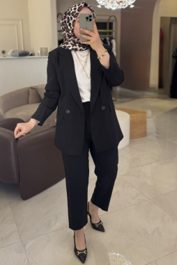Siyah BLAZER CEKET TAKIM