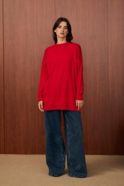 Kırmızı VENEDİK TRİKO TUNİK 1502