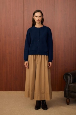 Lacivert BOMBER MİNİ HIRKA