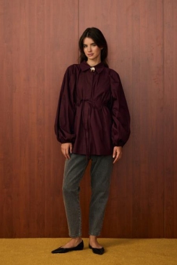 Bordo BALERİN GÖMLEK