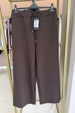 Kahverengi KAPAK CEPLİ GENİŞ PAÇA PANTOLON