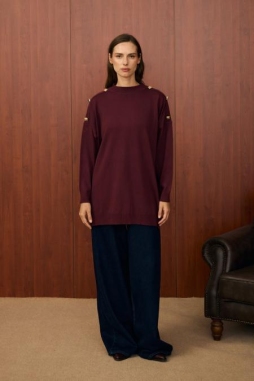 Bordo MİLANO TRİKO TUNİK 1501