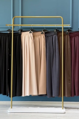 Taş PİLELİ GENİŞ PAÇA PANTOLON