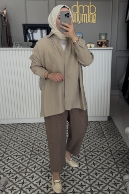 Kumsal Tensel Rahat Gömlek-3001