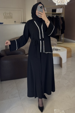 Siyah Alin Model Abaya