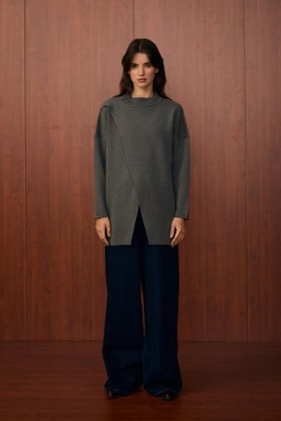 Gri MAKAS TUNİK 1559