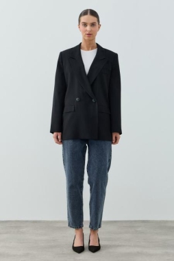 Siyah BLAZER CEKET 1806