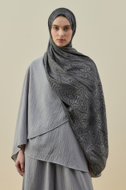 Merwish Gümüş İconic Şal 2605