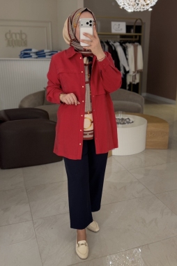 Kırmızı KOTON ÇIT DÜĞME 6035 KAP