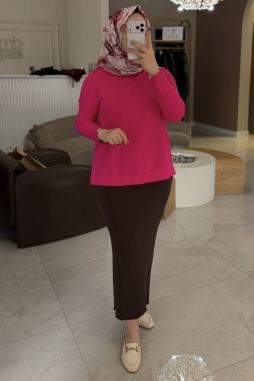 Kahverengi Triko Kalem Etek - 013