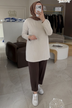 Kahverengi NOİR KARGO CEPLİ PANTOLON