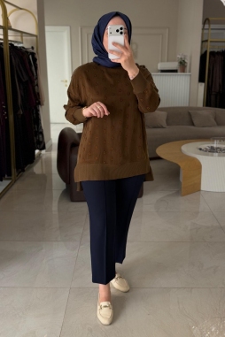 TABA PUANTİYE DETAYLI KUPRA TUNİK