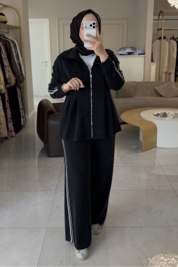 Siyah YANI ŞERİTLİ PBELİ PİLE TAKIM