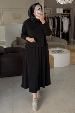 Siyah MODAL KUMAŞ ETEK 1050