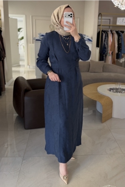 İndigo BEL BAĞLAMA DETAY 2049 ELBİSE