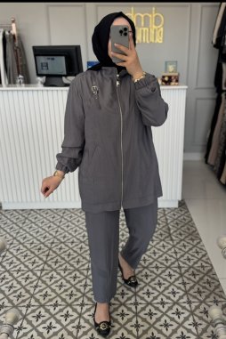 Gri Kemer Süs Takım 1043