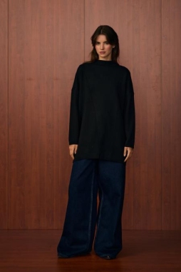 Siyah MAKAS TUNİK 1559