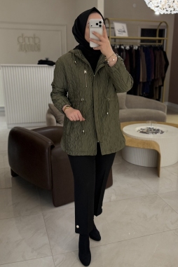 Haki Şişme Mont