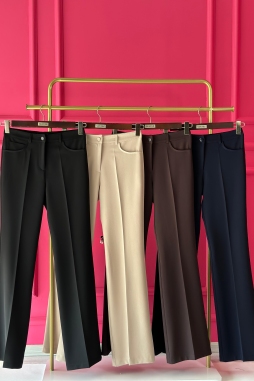 Taş Beş Cep İspanyol Paça Pantolon