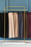 Sentez Grup Lacivert Pileli Geniş Paça Pantolon