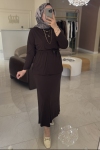 Merwish Kahverengi Venice Takım