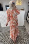 Turuncu Summer Elbise