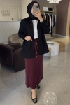 Siyah SHİNE KISA GÖMLEK