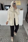 Beyaz Taş Detaylı Kap 6038
