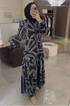 Merwish Siyah Cannes Elbise