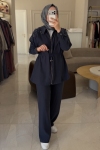 Jenne Premium Lacivert Omzu Taş J*!!*Jşlemeli Takım
