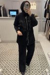 Siyah Jakar Büzgü Takım