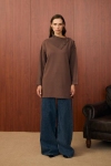 Merwish Kahverengi Yaka Verev Tunik 1558
