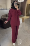 Nuss Bordo Fitilli Tensel Takım-1021