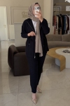 Jenne Premium Lacivert Fermuarlı Bağcık Detaylı Takım