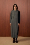 Merwish Gri Blok Elbise 1504